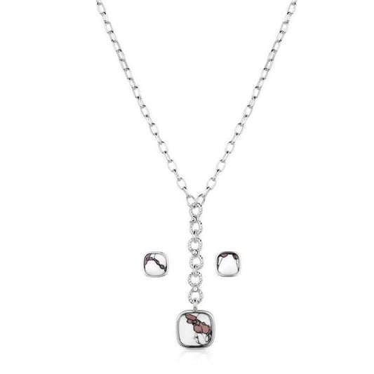 Montana Silversmiths Band Of Wild Horses Jewelry Set