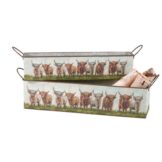Bin Set - Highland Cow