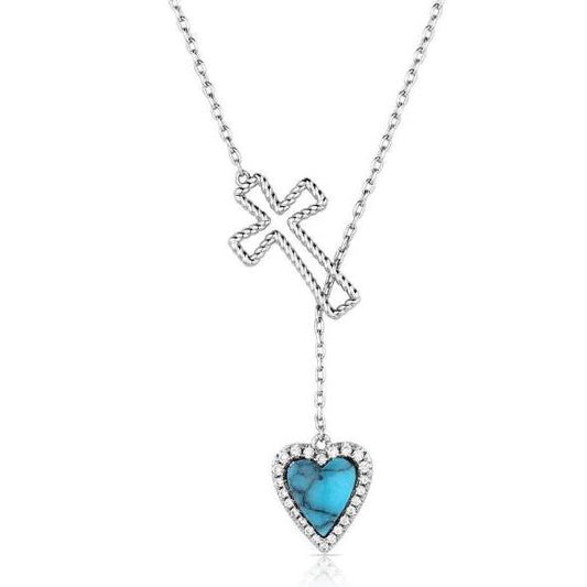 Montana Silversmiths Anchored in Love and Faith Necklace