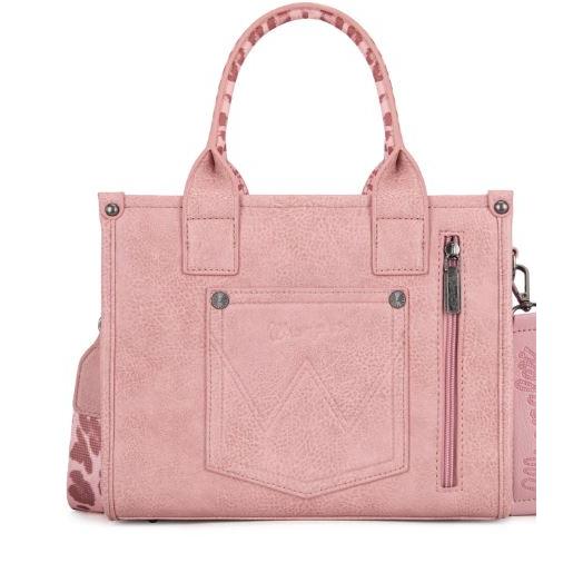 Wrangler Women's Leopard Print Concealed Carry Tote /Crossbody Bag