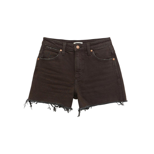 Wrangler Women's High Rise Cowboy Shorts- Cocoa - Irvine Tack & Western Wear
