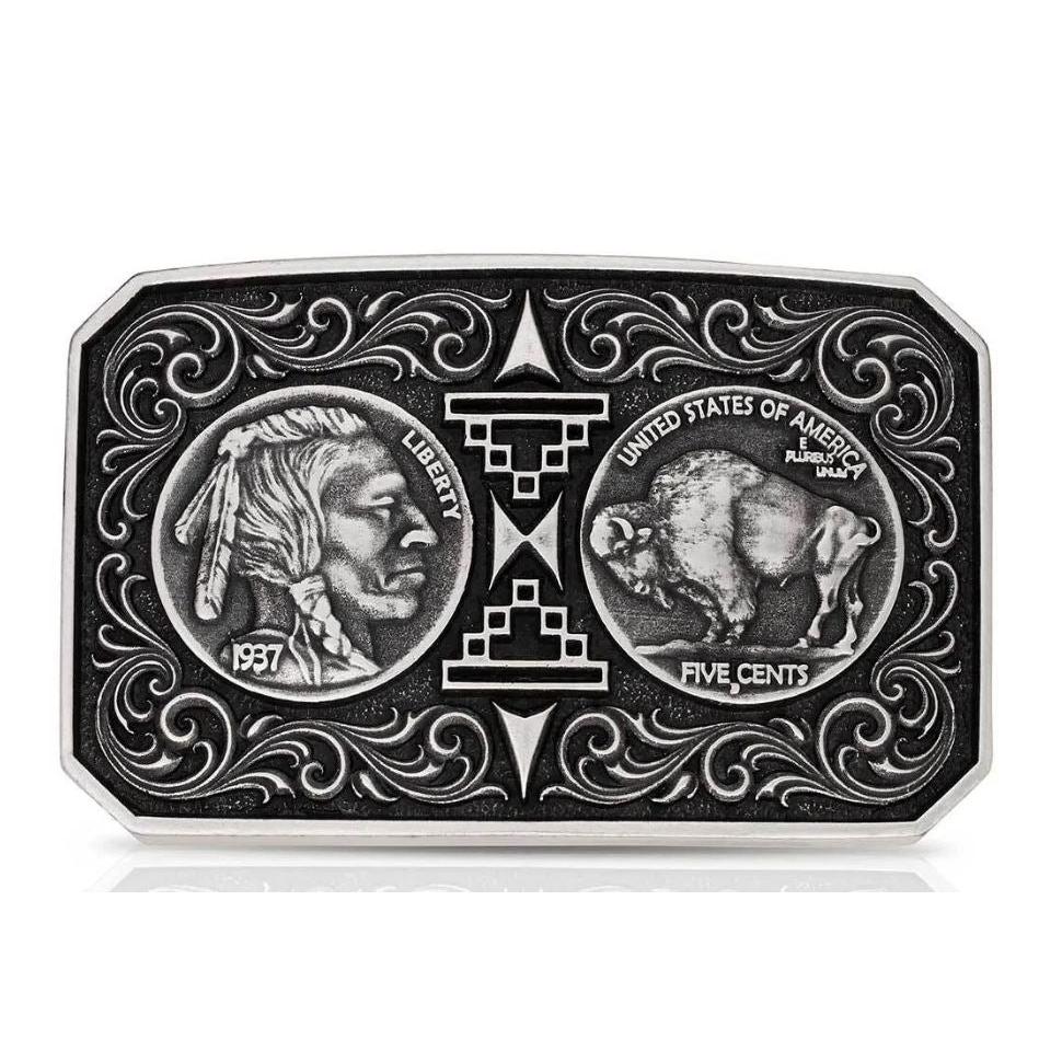 Montana Silversmiths Men's Westward Way Buckle