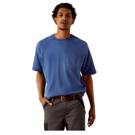 Ariat Men's Rebar Cotton Strong Short Sleeve Logo Tee Shirt- Multiple Colors