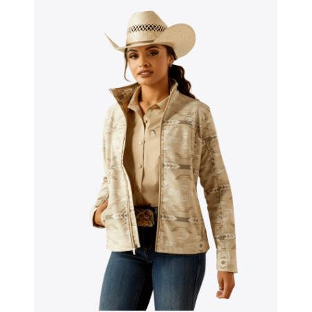 Ariat Women's Long Sleeve New Team Softshell Print Jacket-