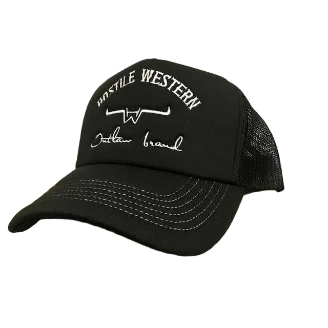 Hostile Western Foam Trucker Cap - Black
