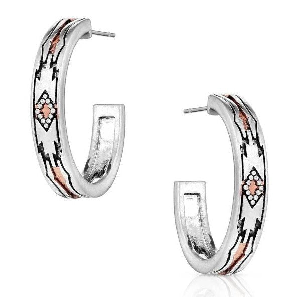 Montana Silversmiths Western Sands Hoop Earrings