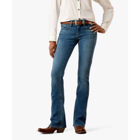 Ariat Women's Mid Rise Esti Boot Cut Jeans- Ithica