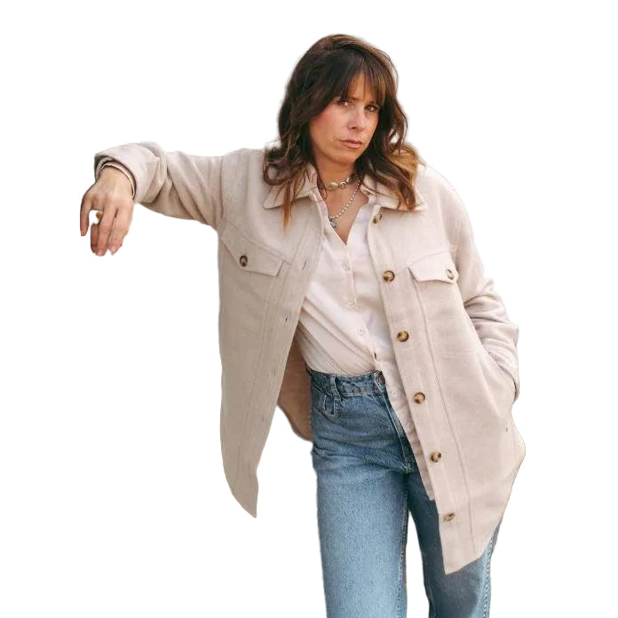 Grazier The Annie Shacket - Cream