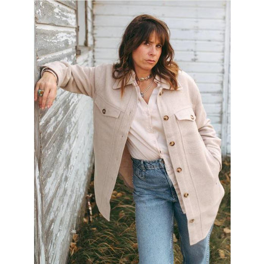 Grazier The Annie Shacket - Cream