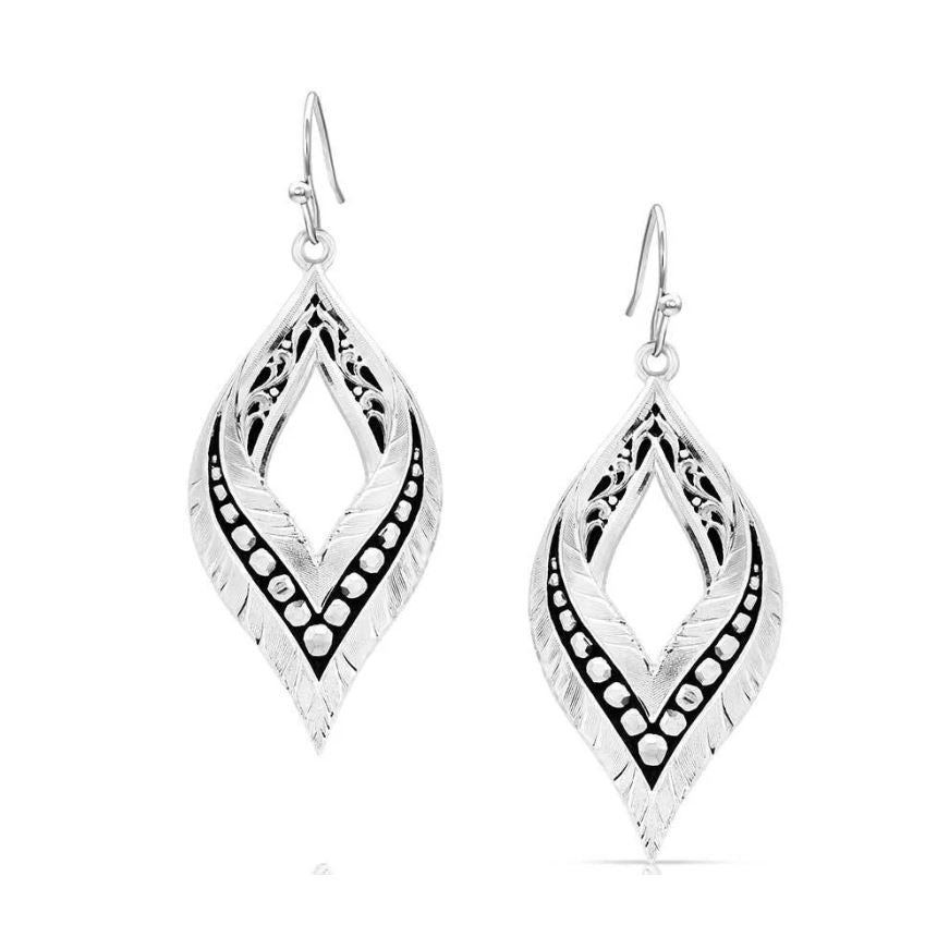 Montana Silversmiths American Made Spirit Curled Feathers Earrings