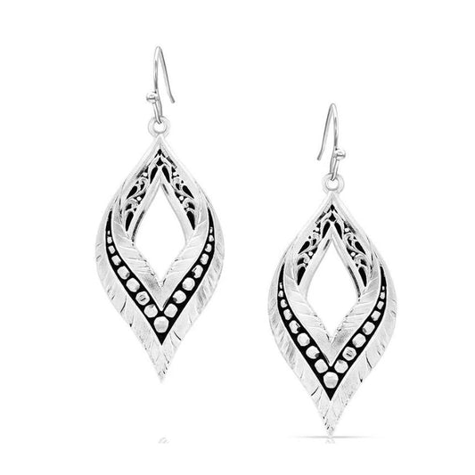 Montana Silversmiths American Made Spirit Curled Feathers Earrings