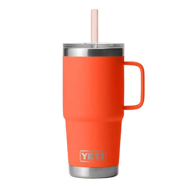 YETI Rambler 739 mL Straw Mug with Straw Lid - Papaya
