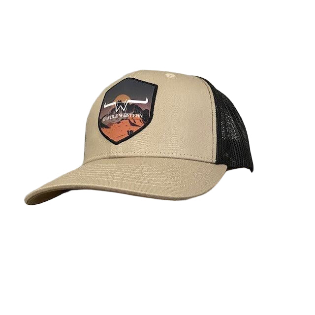 Hostile Western Patch Cap - Beige/Black