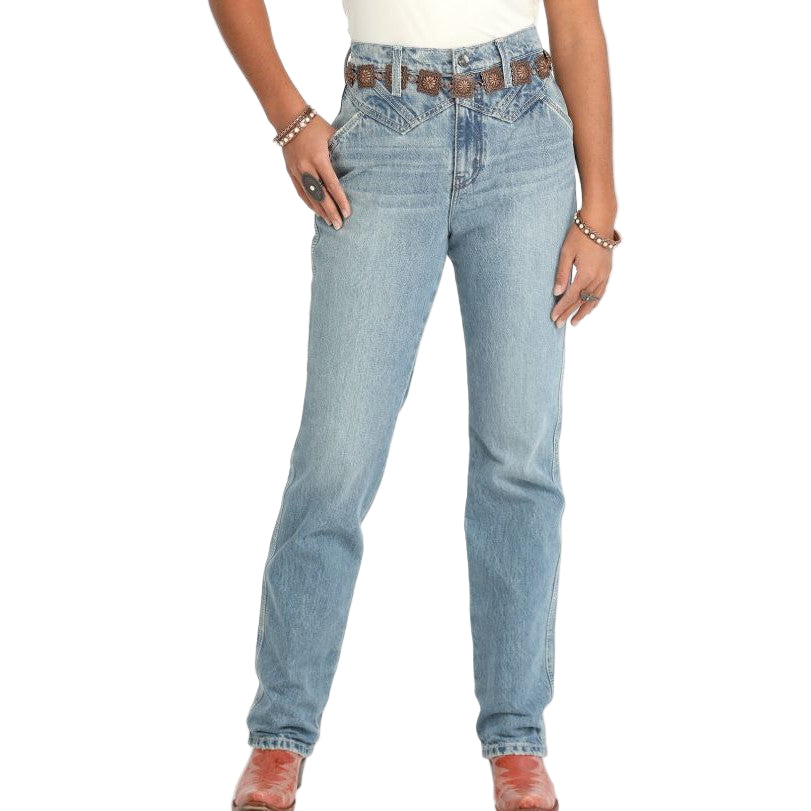 Cinch Women's Quinn Bareback Jeans - Light Stone - Irvine Tack & Western Wear