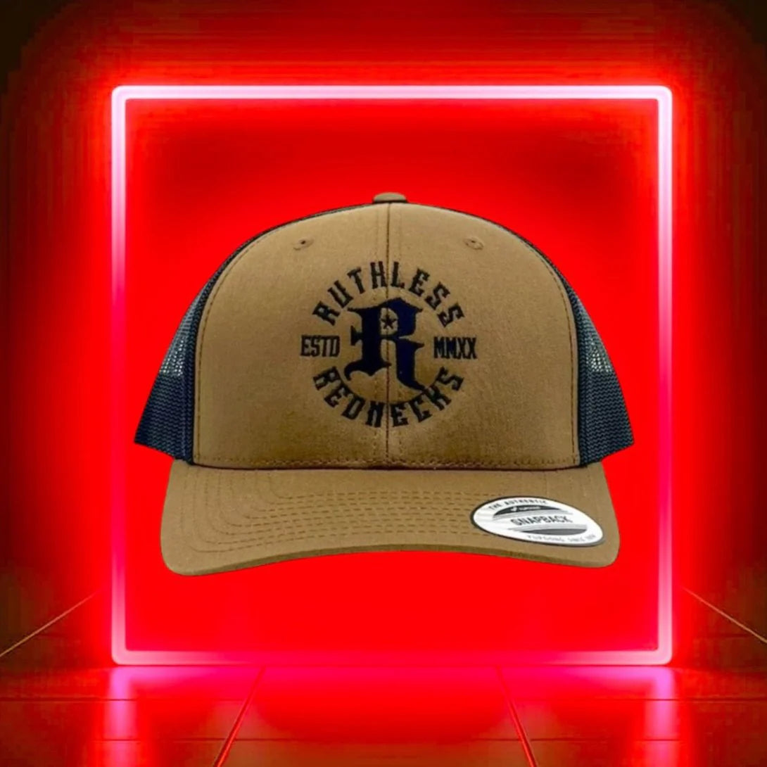 Ruthless Rednecks Icon Curved Brim Cap- Coyote