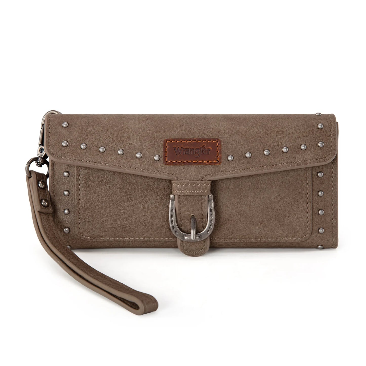 Wrangler Western Trifold Wallet/Wristlet with Detachable Credit Card Holder- Multiple Colors