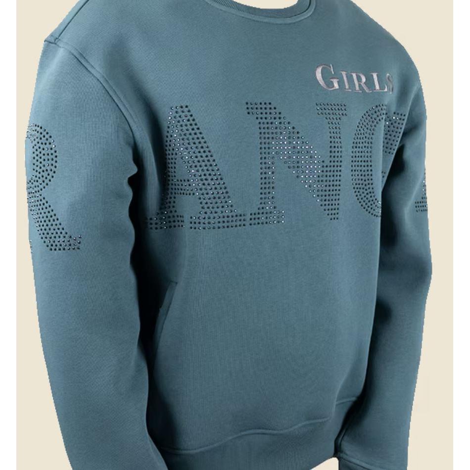 RG Women's Camaron Round Neck Sweat Shirt- Goblin Blue