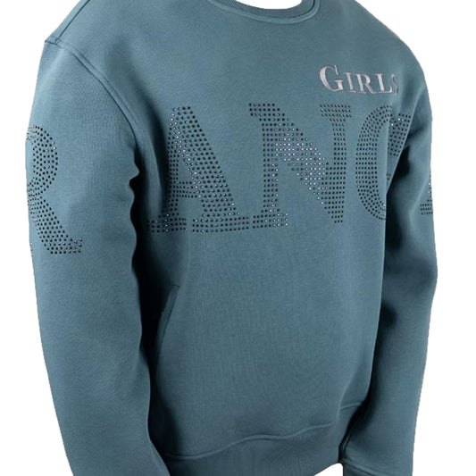 RG Women's Camaron Round Neck Sweat Shirt- Goblin Blue