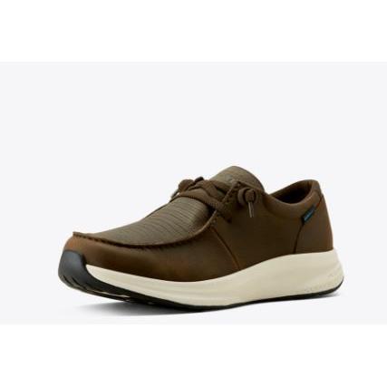 Ariat Men's Buckeye Waterproof Shoe-Dark Brown