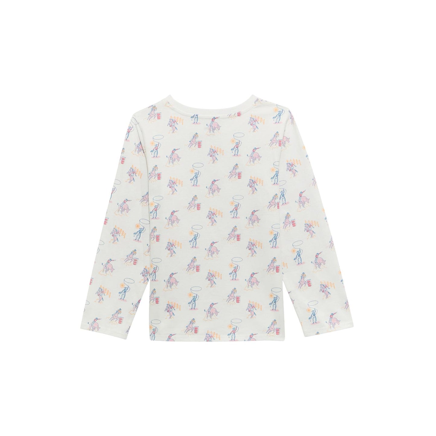 Wrangler Girl's Long Sleeve Western Shirt- White
