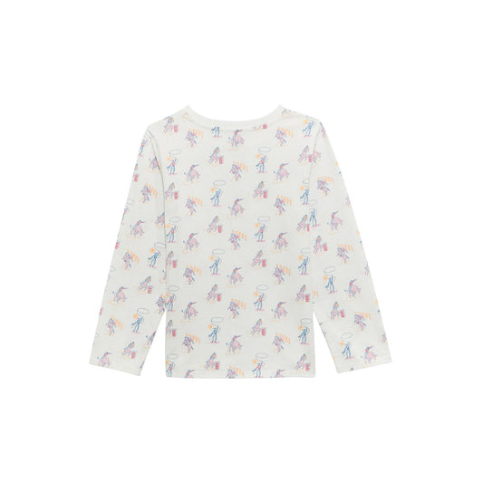 Wrangler Girl's Long Sleeve Western Shirt- White