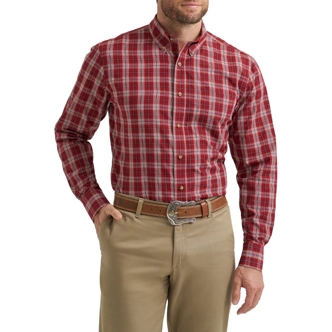 Wrangler Men's HO25 Long Sleeve Riata Shirt