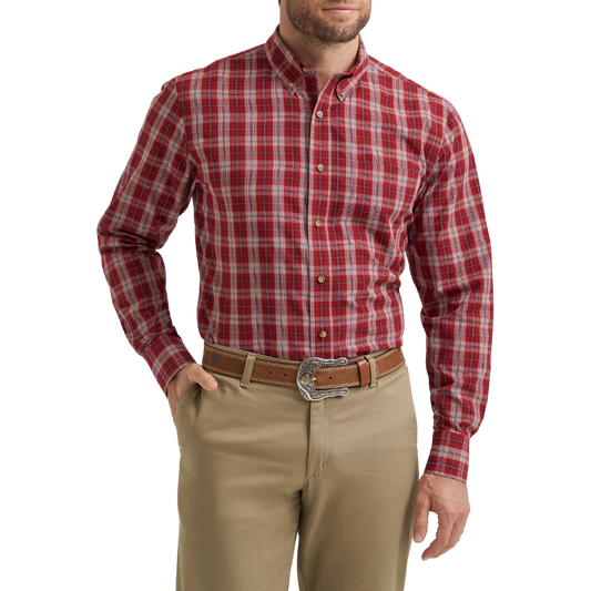 Wrangler Men's HO25 Long Sleeve Riata Shirt