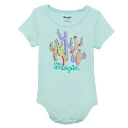 Wrangler Baby Girl  Bodysuit - Teal