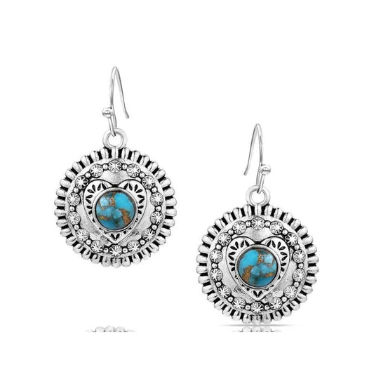 Montana Silversmiths Love for You Turquoise Earrings