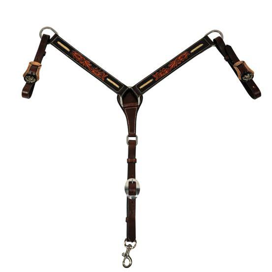 Professional Choice Heritage Rawhide Braid Breast Collar