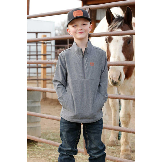 Cinch Boy's Long Sleeve Windbreaker- Grey