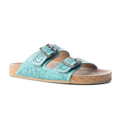 Myra Women's Wildflower Wanderer Sandals- Turquoise