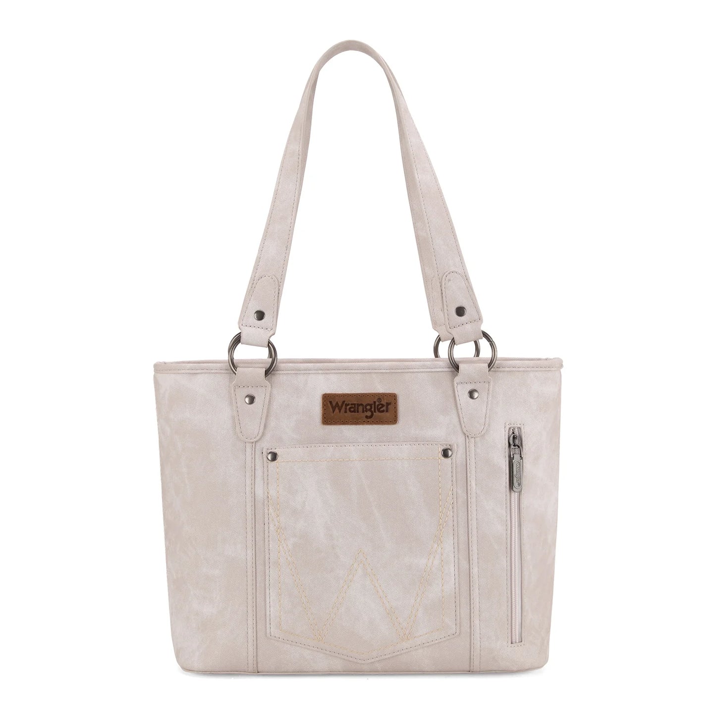 Montana West W Stitch Water Repellent Zippered Tote Bag- Multiple Colors