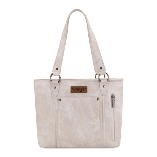 Montana West W Stitch Water Repellent Zippered Tote Bag- Multiple Colors