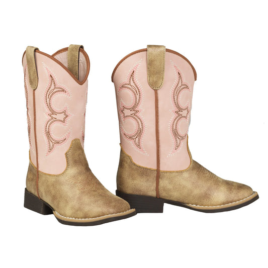 Twister Youth Girl's Posie Western Boots - Pink