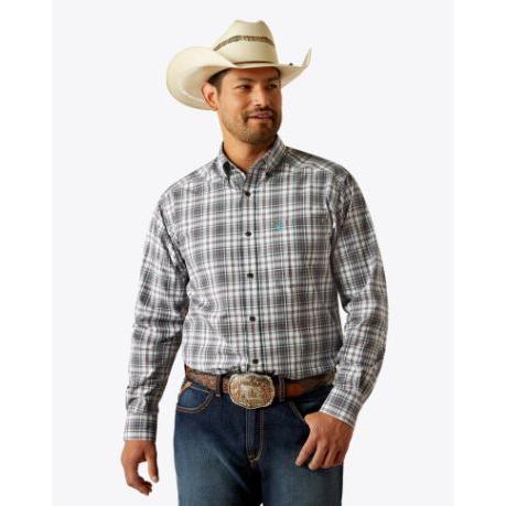Ariat Men's Long Sleeve Pro Series Willie Classic Fit Shirt- Black