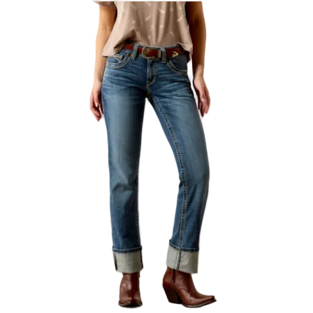 Ariat Women's Mid Rise Estelle Straight Leg Jeans - Canadian - Irvine Tack & Western Wear