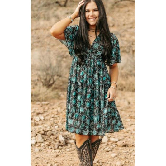 Sterling Kreek Women's Navajo Country Dress- Multi