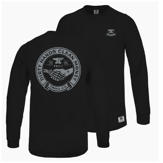 Troll Clothing Co Men's Long Sleeve Haggler Tee Shirt FR- Multiple Colours