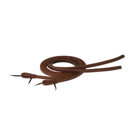 Doubled and Stitched Weighted Tail Split Reins 5/8" x 8&