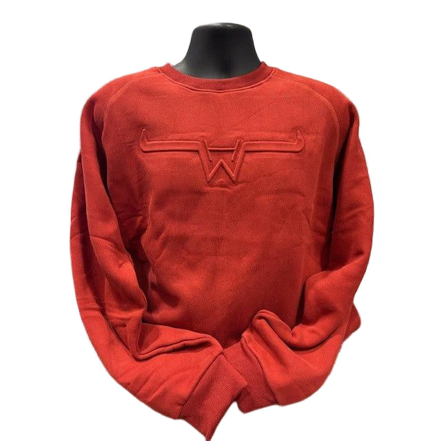 Hostile Western Unisex Long  Sleeve Embossed Logo Sweatshirt- Multiple Colours