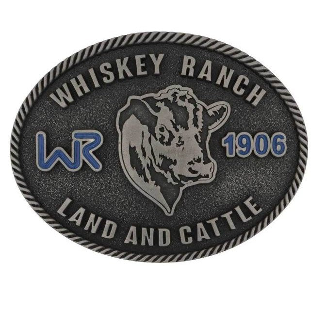 Montana Whiskey Ranch Land & Cattle Buckle