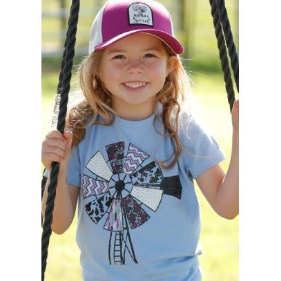 Cinch Girl's Short Sleeve Tee Shirt- Lilac