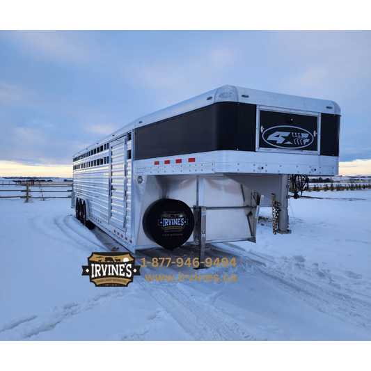 2026 4-Star 30' x 8'Wide Stock Trailer w/sliding centre gate