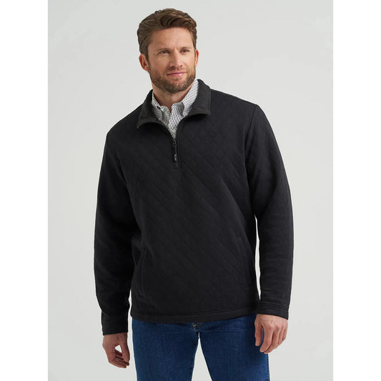 Wrangler Men's George Strait 1/4 Zip Quilted Pullover Hoodie - Multiple Colours