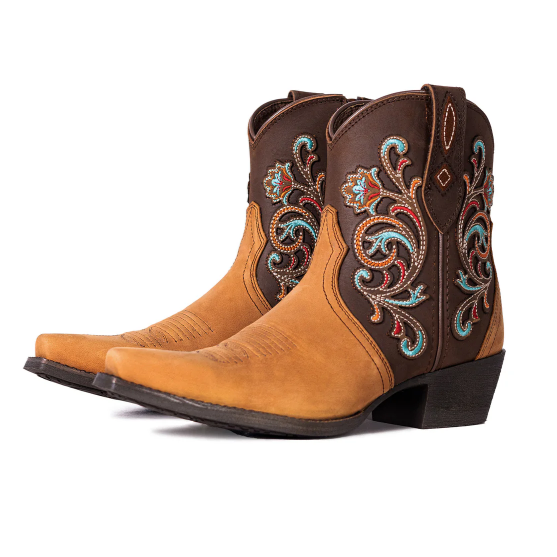 Montana West Women's Western Embroidered Cowgirl Boot- Multi