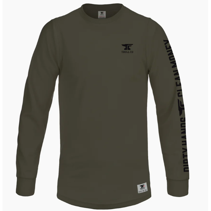 Troll Clothing Co Men's Anvil Long Sleeve Tee Shirt FR- Multiple Colours