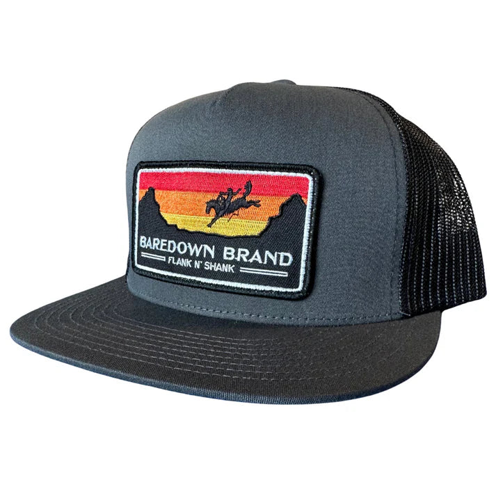 Baredown Brand Ball Cap Sunset Flat Bill Cap