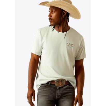 Ariat Men's Short Sleeve Lucky Shoe Tee Shirt- Glacier