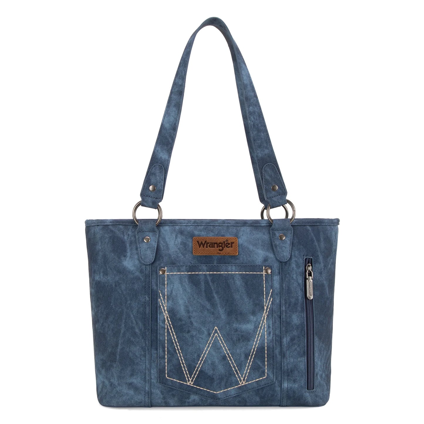 Montana West W Stitch Water Repellent Zippered Tote Bag- Multiple Colors